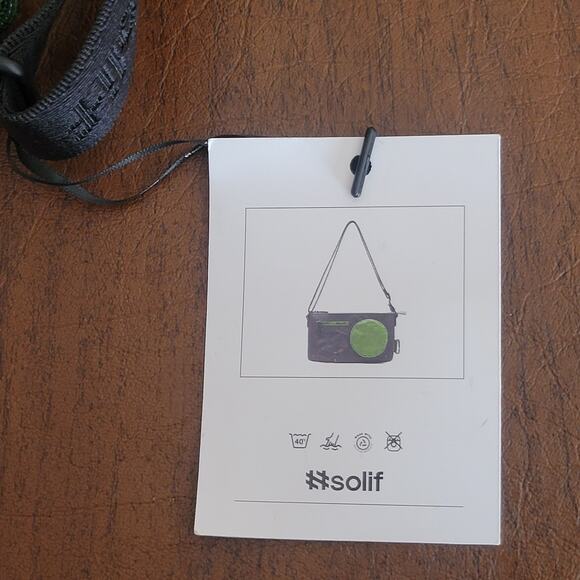 Solif Eco friendly Crossbody bag Camera Bag Dark gray /black /Forest Green New - Picture 3 of 7